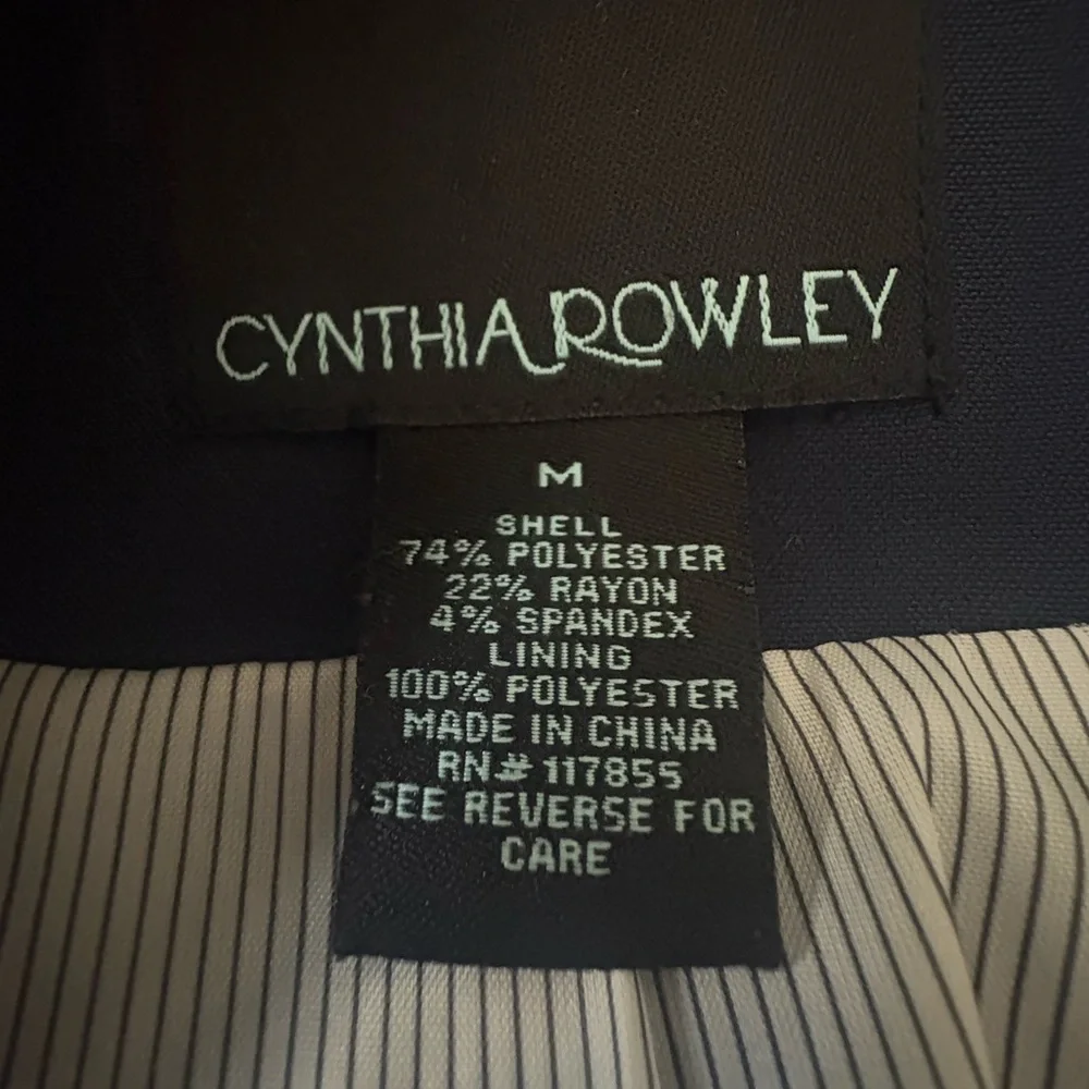 Cynthia Rowley Deep Blue Blazer - Picture 4 of 4